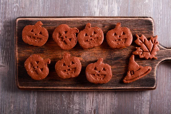 Galletas de chocolate con relleno de caramelo — Foto de Stock