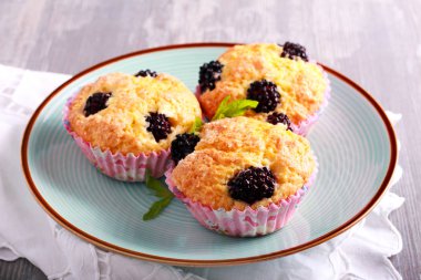 BlackBerry Mısır unu kekler