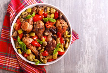 Sebzeli fırında ızgara 