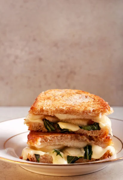 Grilled bran bread sandwich — Stock Photo, Image