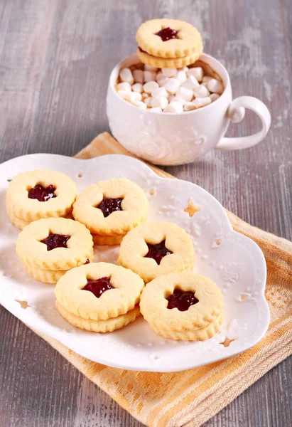 Linzer 크리스마스 쿠키 — 스톡 사진