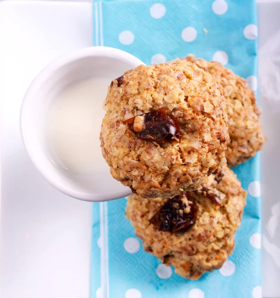 Banana fecha y galletas de avena laminadas — Foto de Stock