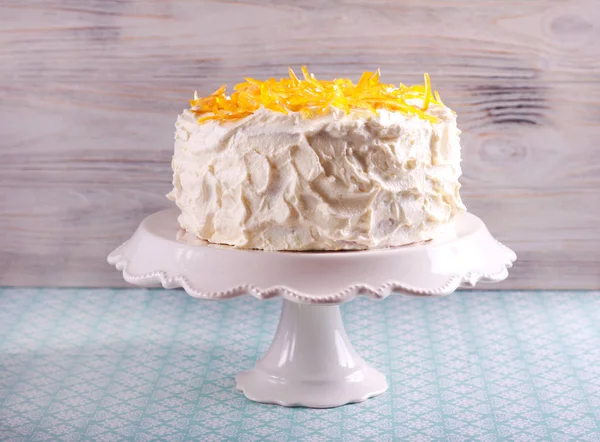 Anbud citron tårta med uppriktig citron — Stockfoto