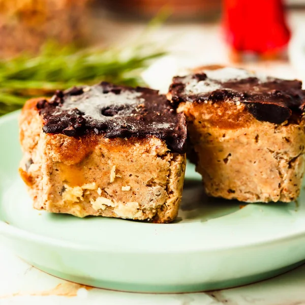 Noel vegan karamelli çikolata çikolata ile. Yeni yıl de