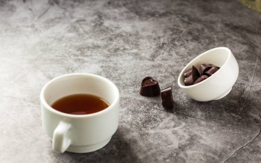 Home made dark chocolate candies for valentine day gift or other