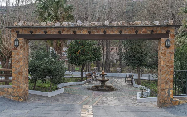 View Principal Gate Park Torvizcon Famous Alpujarra Granada Spain — Stock Photo, Image