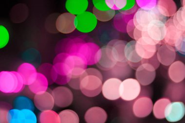 Arabadan ışık renk bokeh