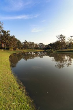 Landscapse doğa ve günbatımı Park