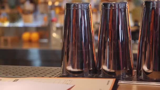 Verres Métal Pour Cocktails Barman — Video