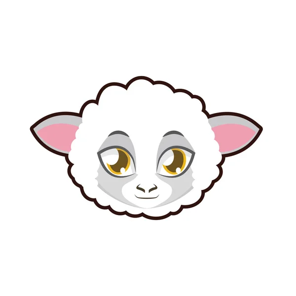 Ilustracja portret owiec — Wektor stockowy