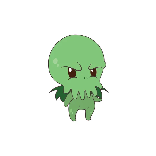 Cute Cthulhu being mad — Stockový vektor