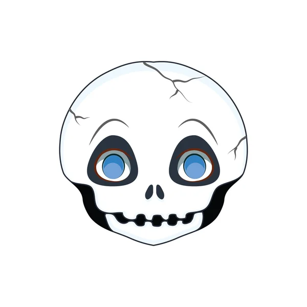 Little skull portrait for multiple uses, avatar, icon, other — Stock Vector