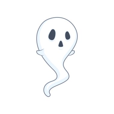 Stilize Cadılar Bayramı hayalet illüstrasyon