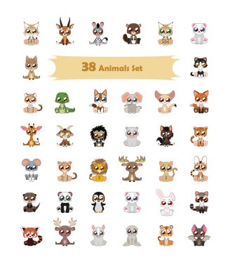 Hipster leopar illüstrasyon sanat