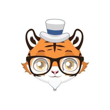 Hipster kaplan illüstrasyon sanat