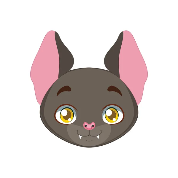Bat portrait for multiple uses, avatar, icon, other — ストックベクタ