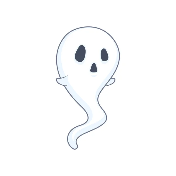 Stylized Halloween ghost illustration — ストックベクタ