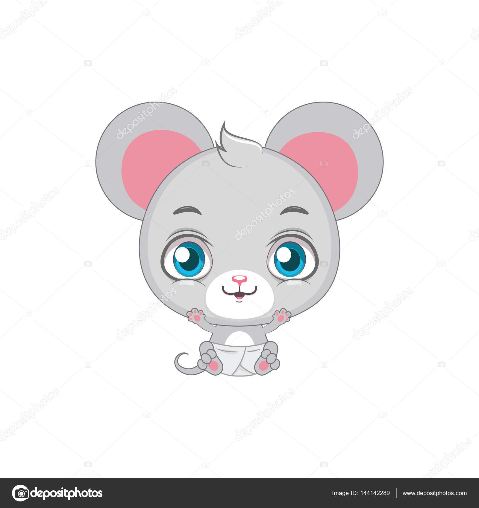 cute baby mouse clipart