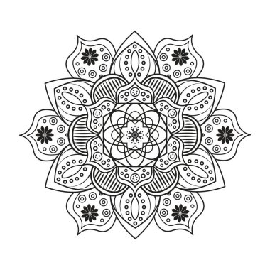 Yetişkin renklendirme kitaplar için güzel mandala