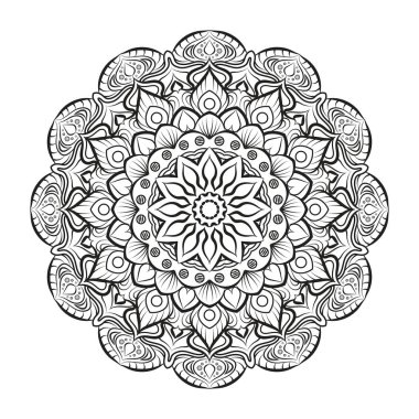 Yetişkin renklendirme kitaplar için güzel mandala