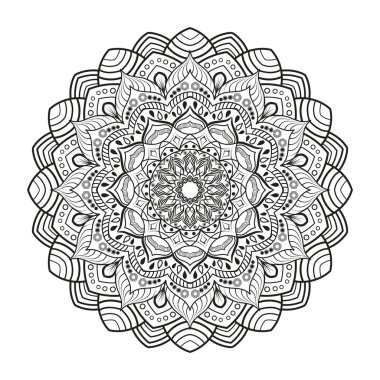 Yetişkin renklendirme kitaplar için güzel mandala