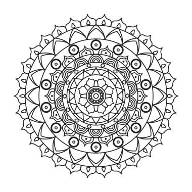 Yetişkin renklendirme kitaplar için güzel mandala
