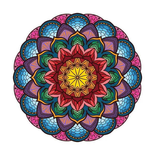 Lovely colorful mandala 2 — Stock Vector