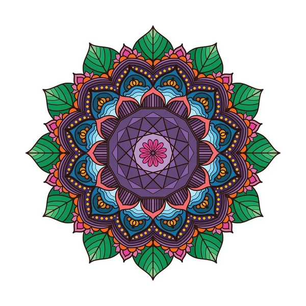 Güzel renkli mandala 3