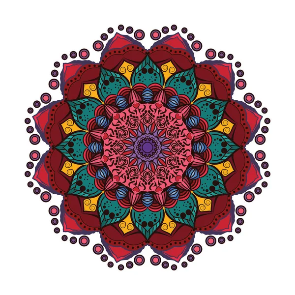 Güzel renkli mandala 5