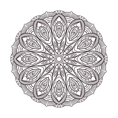 Karmaşık güzel mandala çizimi