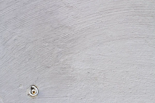 Texturu hladké bílé betonové zdi s skvrny od štětec — Stock fotografie