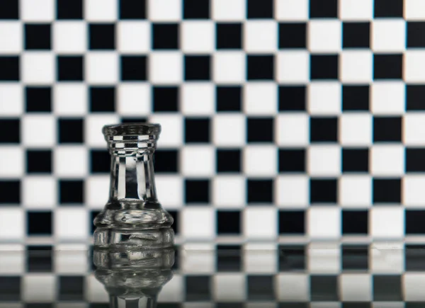 Schach Auf Einem Schachbrett Turm — Stockfoto