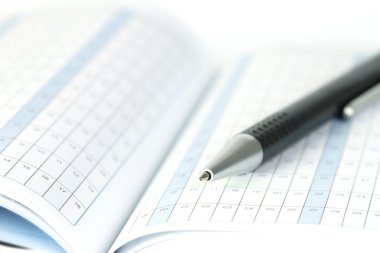 seçici odak yıl plan sayfası açılan çizgili günlüğü kitap: