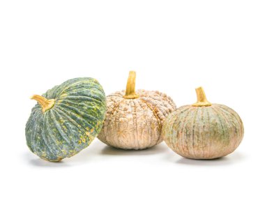 Beyaz arka plan üzerinde taze Asya kabak