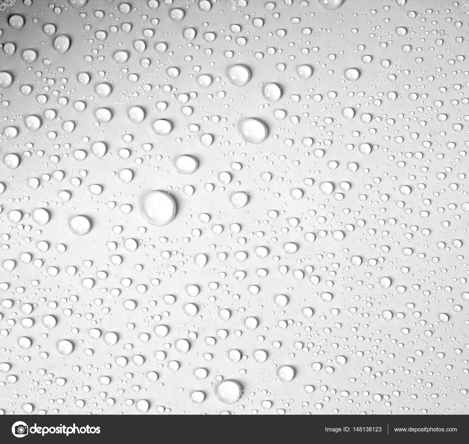 Water Drops White Background