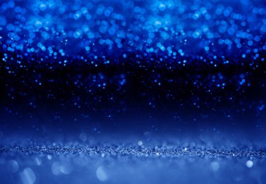  Soyut bulanıklık mavi bokeh aydınlatma glitter doku üzerinden