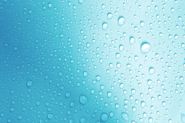 The water drop on fresh light blue  background — Stock Photo, Image