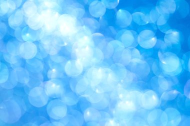 Soyut mavi bokeh arkaplanı