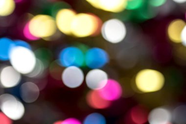 Soyut renkli gece bokeh arka plan