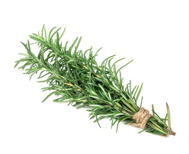 Biberiye beyaz bir arka plan üzerinde bağlı