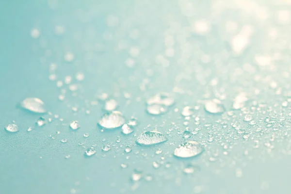 Legközelebb eső víz csepp kék szivacs felületén fel absztrakt bac — Stock Fotó