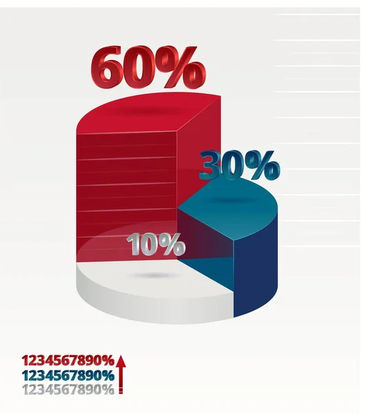 Voto infografico USA. Illustrazione vettoriale — Vettoriale Stock