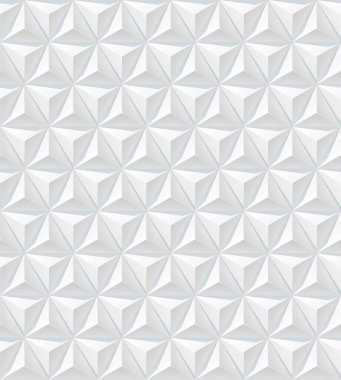 White 3d background. Pyramid pattern. Vector illustration clipart