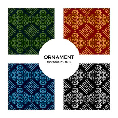 Soyut çerçeve süsleme kalıbı arkaplanı