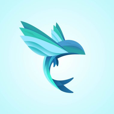 Modern Uçan Balık gradyan logosu