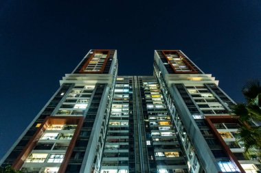 Bir sanayi kentsel kenti yüksek yoğunluklu konut düz binalarda