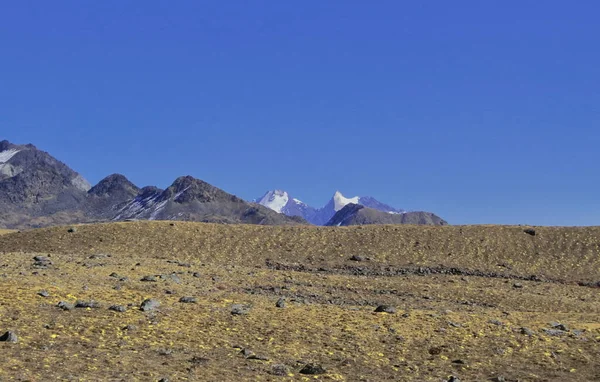 Vista Del Desierto Montaña Alta Altitud Bum Pass Pase Encuentra — Foto de Stock