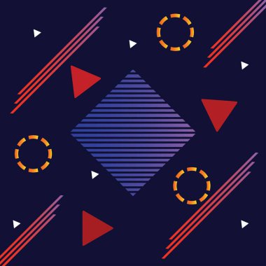 Geometrik olarak sosyal medya tasarımı ile birlikte düzenlenmiş. İyi gradyan bileşimi.