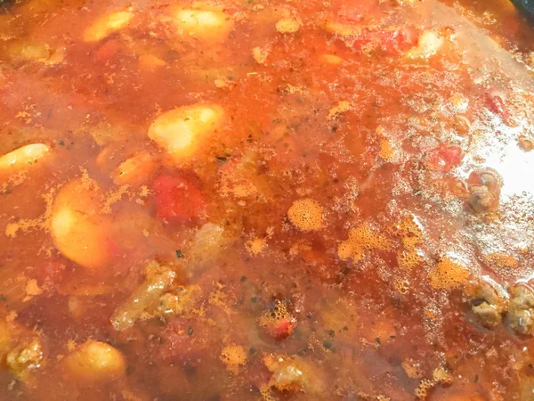 Finom fűszeres chili con carne — Stock Fotó