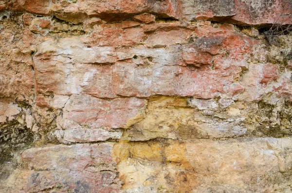 Antiguo Muro Ladrillo Cueva Piedra — Foto de Stock